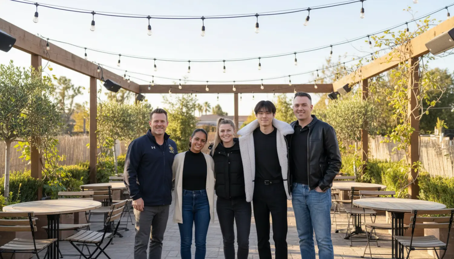 AI: cafe patio
