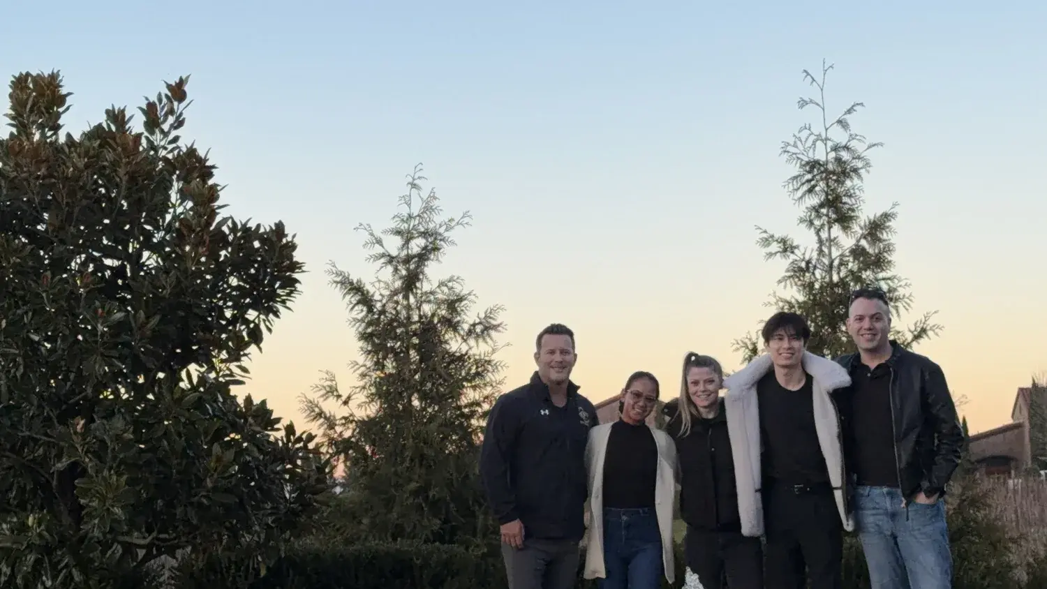 A few of the LiveWell team at a vineyard
